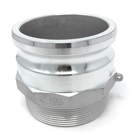 Buy Gloxco Aluminum Type F Cam and Groove Fitting, 4" Male Camlock ...