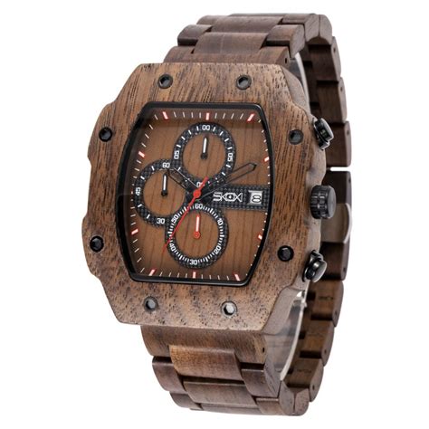 Buy SKOXI Wood Watches for Men, Natural Wood Lightweight Watch ...