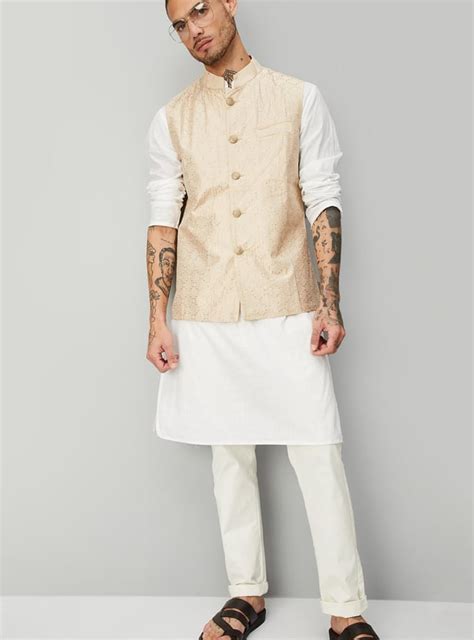 Buy Men Embroidered Nehru Jacket Online at just Rs. 999.0 ...
