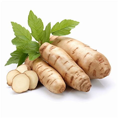 Premium AI Image | fat and healthy Cassava root isolated on white