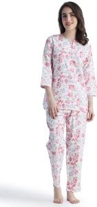 Seno Pari Women Printed Pink Top & Pyjama Set Price in India - Buy Seno ...