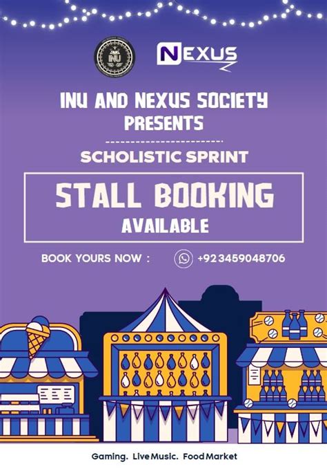 Book your stalls now for Scholastic Sprint - Iqra National University ...