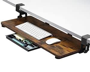ETHU Keyboard Tray Under Desk, 26.77" X 11.81" Large Size Keyboard Tray ...