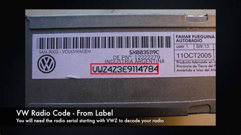 Image result for Radio Code Free Serial Number