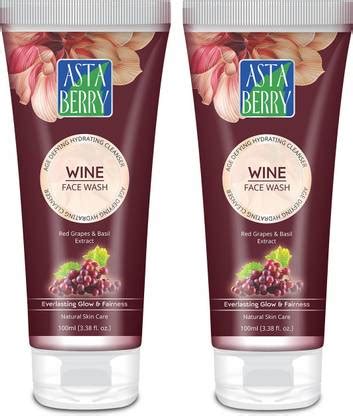 ASTABERRY Wine 100ml (Pack of 2) Anti Ageing Hydrating cleanser Face ...