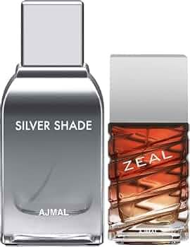 Ajmal Silver Shade EDP Citrus Woody Perfume 100ml for Men and Zeal EDP ...