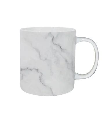 Miniso Black and White Series Marble Pattern Ceramic Cup (440mL)(White ...