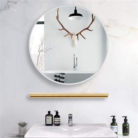 Buy Seven Horses Round Shape Frameless Mirror for Bathroom Washbasin ...