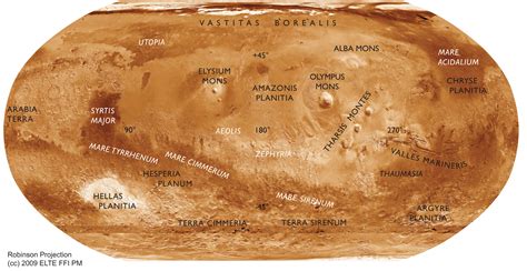 Robinson small scale Mars map series – Digital Museum of Planetary Mapping
