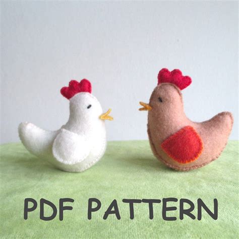 Image result for Felt Chicken Pattern-Free