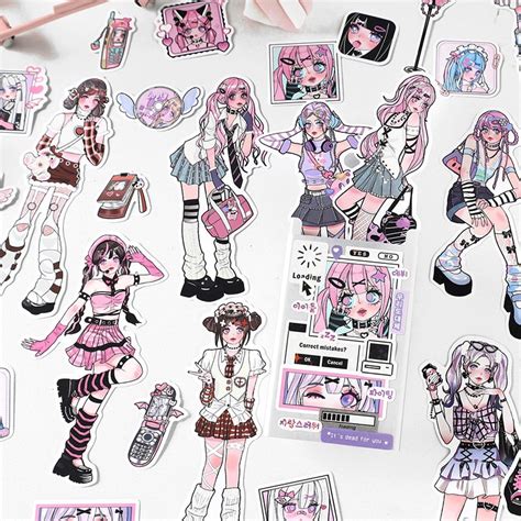 Buy Kawaii Girl Stickers Online In India - Etsy India