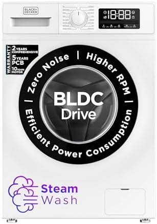 Black and Decker 8.0 Kg 5 Star Fully-Automatic Front Loading Washing ...