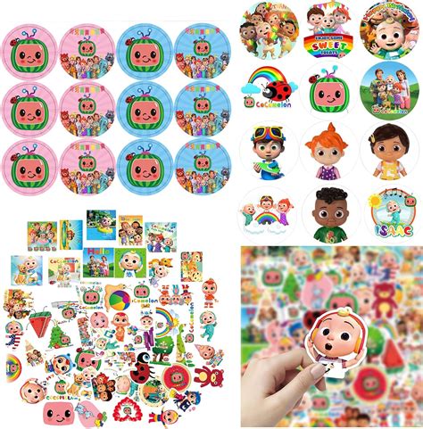 Buy Coco Baby Cartoon Stickers Set, 50 Pcs Coco-Melon Character ...