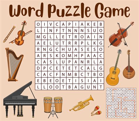Image result for Word Search Musical Instruments
