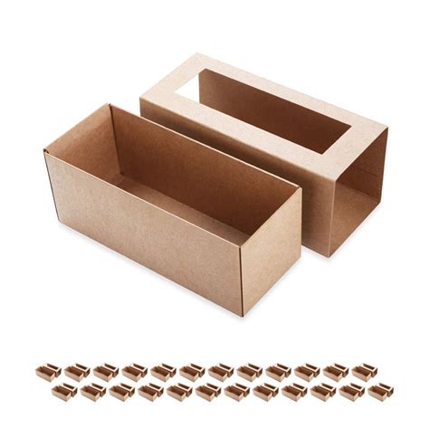 Buy BAKIPACK Macaron Boxes for 4 or 5 Macarons 25 Packs Kraft Macaron ...