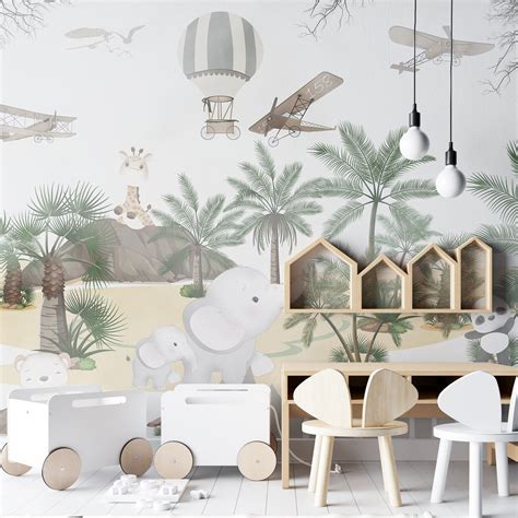 Kids Room Wall Murals. Full Wall Wallpaper for Boys and Girls Room, Nu ...