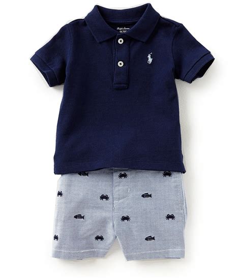 Ralph Lauren Childrenswear Baby Boys 324 Months Solid Polo Shirt and ...