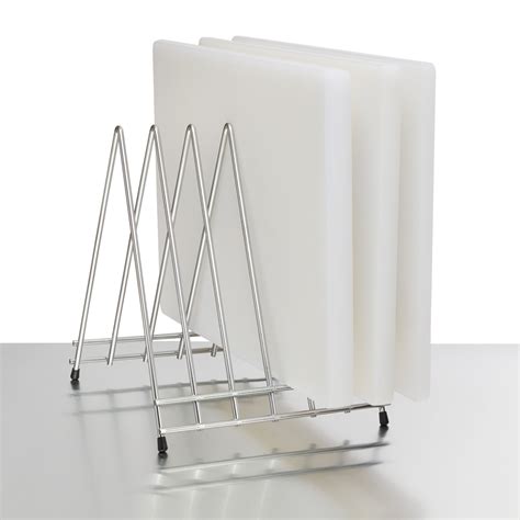 CB-6L - Cutting Board Rack with 6 slots and Accessory Hooks – Winco