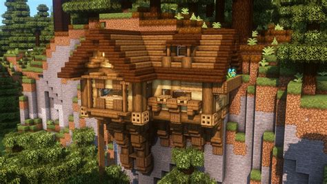 Image result for Minecraft Cliff House Tutorial