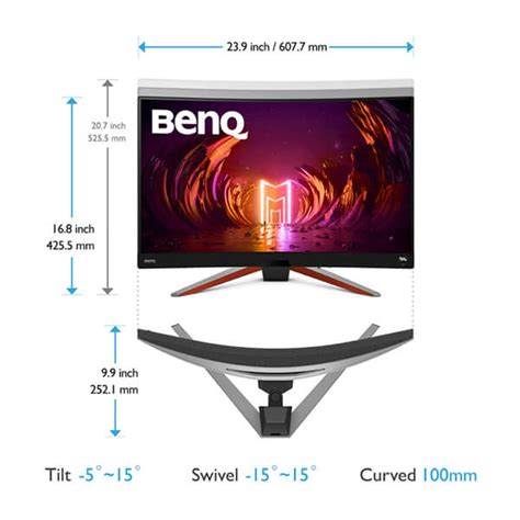 BenQ MOBIUZ EX2710R | 27Inch Curved Gaming Monitor