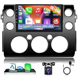 [2+64G] for Toyota FJ Cruiser 2007-2014 Car Radio with Apple Carplay ...