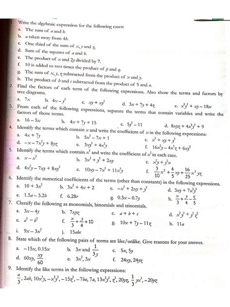 Image result for Tips for Algebra Class 7