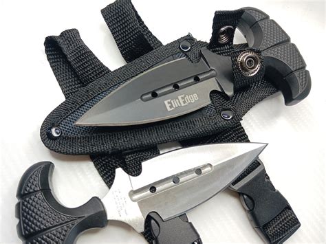 ElitEdge Push Dagger Dual Edge Fixed Blade Knife-20-641