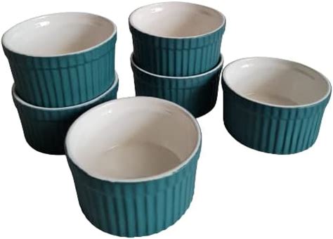 Buy Mirakii White Bone China Ramekin Bowl 150ml Set of 4, Microwave ...