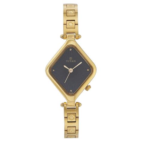 Buy Online Titan Quartz Analog Black Dial Watch for Women - nc2464ym03 ...