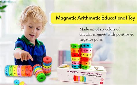 SHOPVILLA Cylinder Magnetic Blocks Math Toy - Brain Intelligence ...