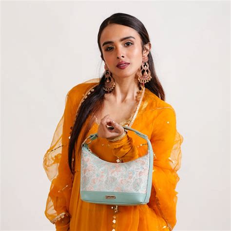 Eden Handbag Mint Green Online - Premium Shoulder bag | Nestasia