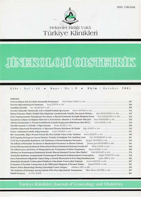 Role Of Transvaginal Ultrasonography And Biochemical Parameters In The ...