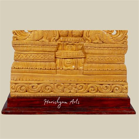 24" Kirtimukha Lord Shiva with Trishul Seated on Throne Wooden Shiva S