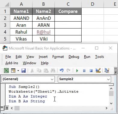 Image result for StrComp VBA Excel Tutorial