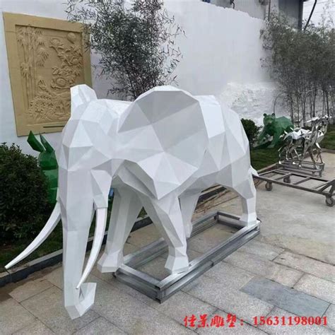绍兴动物雕塑 绍兴城市不锈钢几何大象雕塑,切面大象雕塑-雕塑艺术-其它类别-雕塑头条-雕龙客-雕塑与雕刻艺术平台