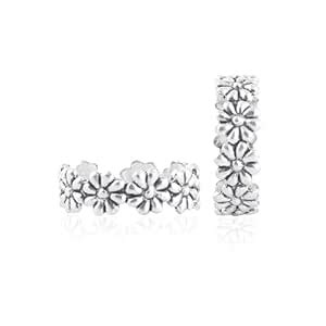 Mahalaxmi Pushpa 925 Sterling Silver Floral Design Toe Rings for Women ...