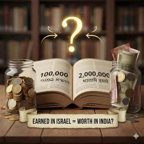 How much is 100,000 shekels earned in Israel worth in India? The ...