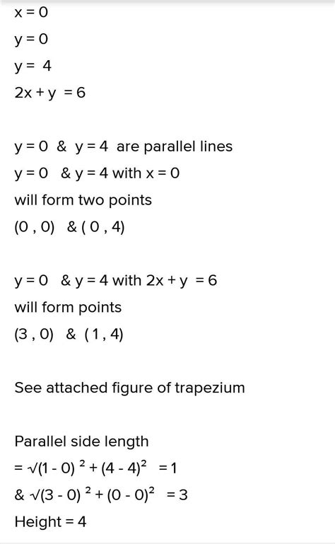 determine graphically vertices of square of equations by 4 lines whose ...