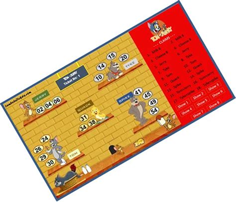 Buy Tom and Jerry Theme Bingo Housie tambola Tickets (Premium Quality ...