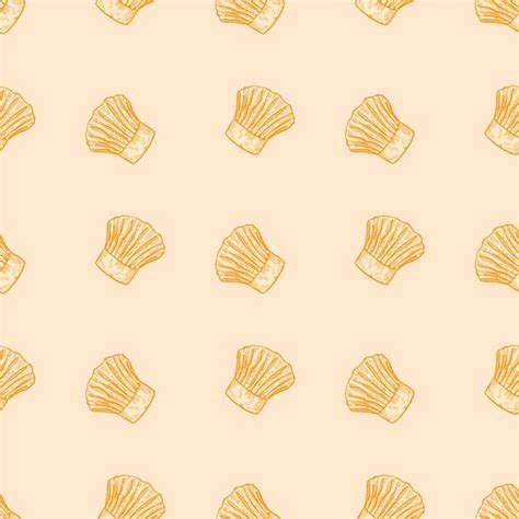 Chef hat engraved seamless pattern kitchen traditional element for cook ...
