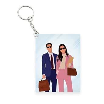 K-drama Illustration with Quotes | Acrylic Keychains (Vincenzo ...