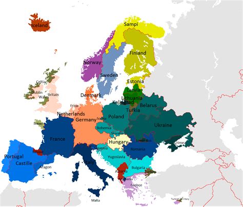 Ethnicity Map Europe