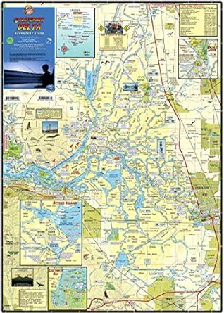 California Delta Map Laminated Poster : Franko Maps: Amazon.in: Books