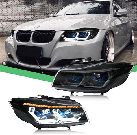 Amazon.com: SPEC-D TUNING Black Housing Dual Projector Headlights with ...