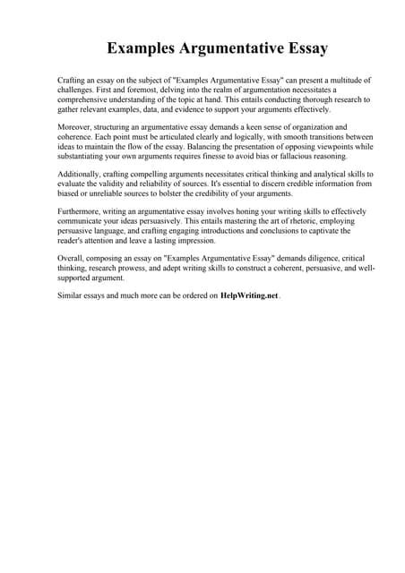 Image result for Argumentative Essay Paper Examples
