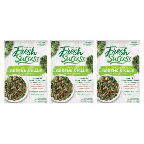Concord Foods Southern-Style Greens AIF4 and Kale Seasoning Mix ...