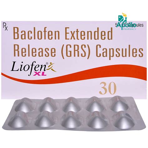 Liofen XL 30 Capsule 10's Price, Uses, Side Effects, Composition ...