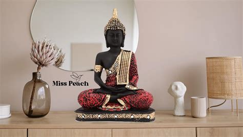 Buy Miss Peach Polyresin Big Vastu Lord Gautam Buddha Statue Idol for ...