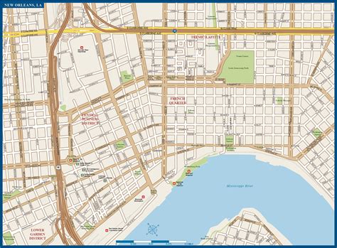 Printable Map Of New Orleans