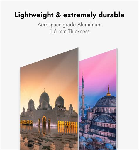 Kaaba Mecca with Allah and Muhammad, Set of 3 Metal Poster – oliveandgray